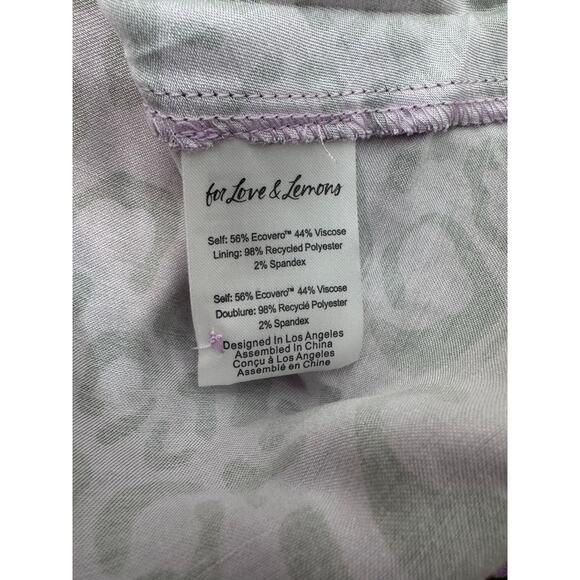 NWT -For Love & Lemons - June Mini Dress - Purple - Picture 8 of 11